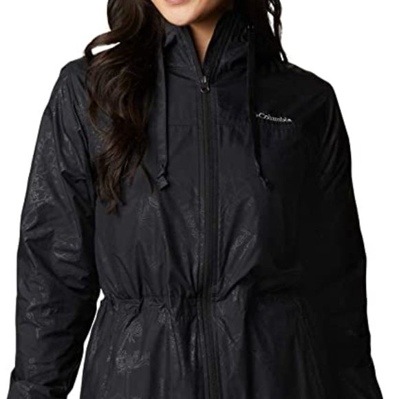 🆕Columbia Women's Auroras Wake III Mid Lined Jacket, SM-Black Art Bouquet Embos - Picture 1 of 4